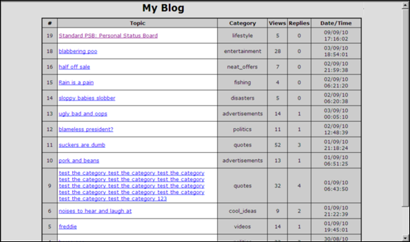 Content Management Systems�Tiny Blog